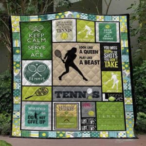 Tennis Play Like A Beast Quilt Blanket Vh09  Quilt
